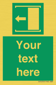 Custom Slide to Open Sign